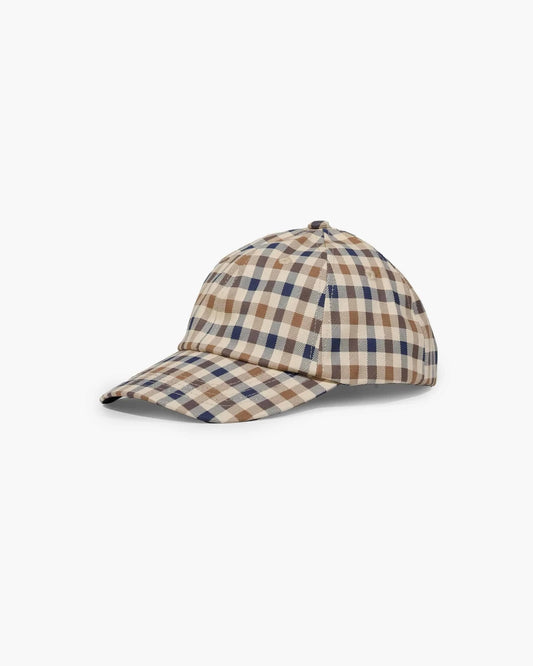 Aquascutum Active Club Check Baseball Cap - RD1 Clothing
