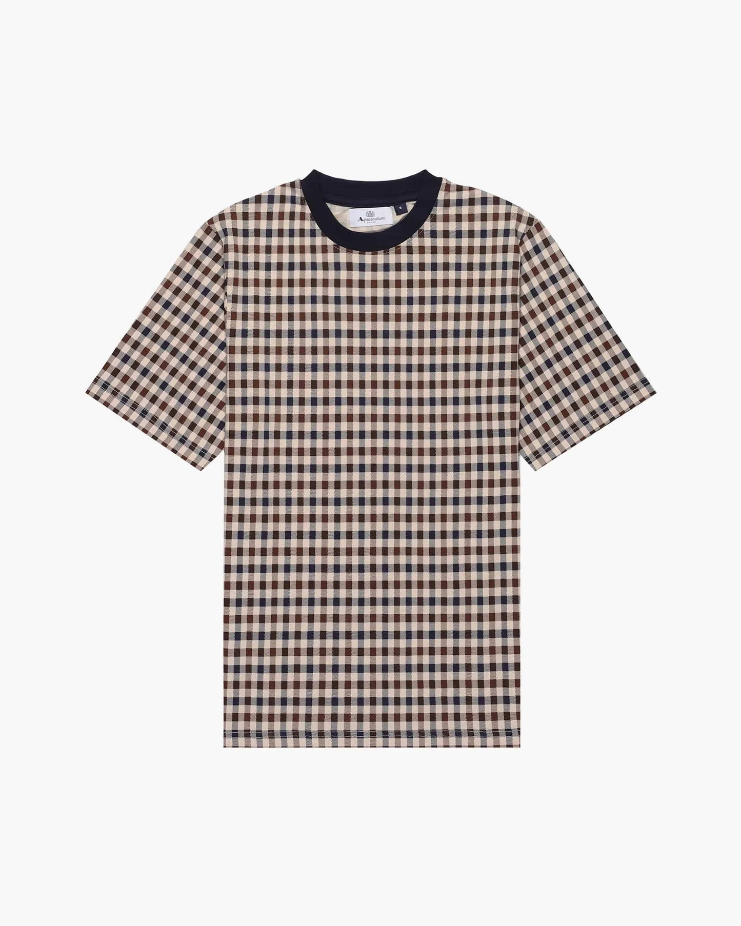 Aquascutum Active Club Check T-Shirt - RD1 Clothing