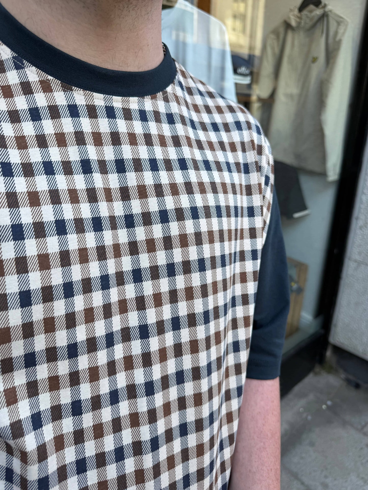 Aquascutum Club Check T-shirt - RD1 Clothing