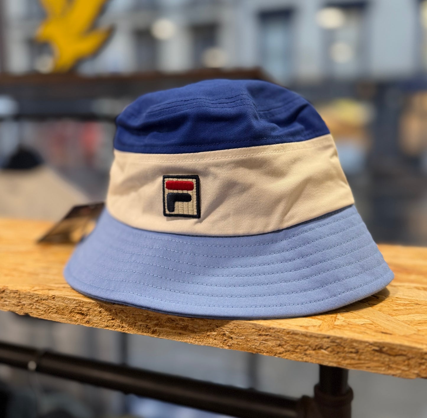 Fila Vintage Marco Tri Colour Bucket Hat Frozen Fjord/Gardenia