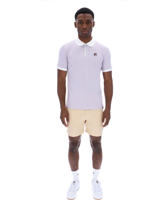 Fila Vintage BB1 Polo Shirt Misty Lilac/White/Dawn Blue - RD1 Clothing