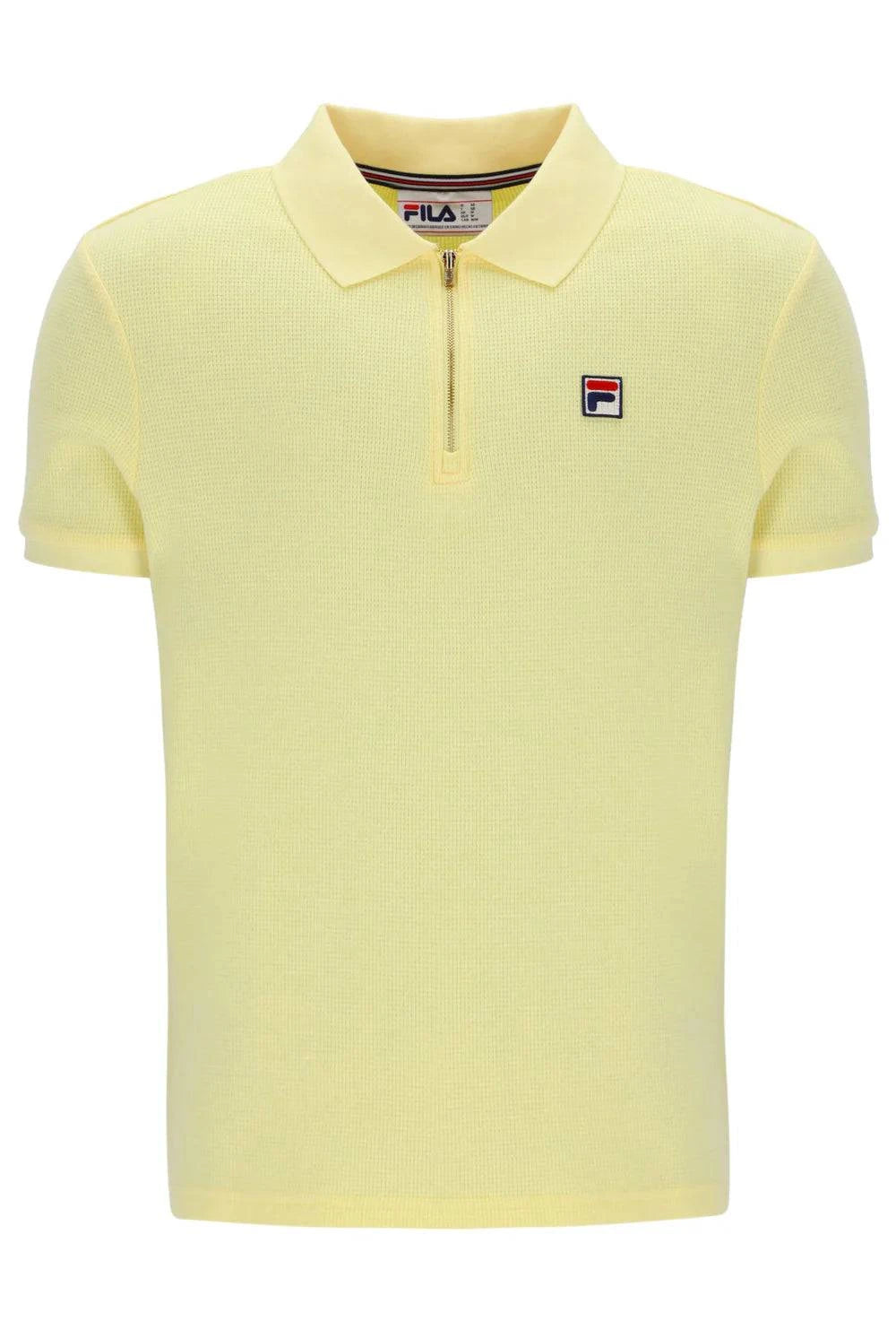 Fila Benjamin Micro Waffle Polo Popcorn - RD1 Clothing