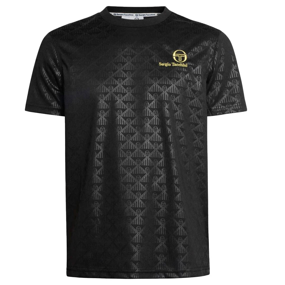 Sergio Tacchini Bosco Mono T-Shirt in Black - RD1 Clothing