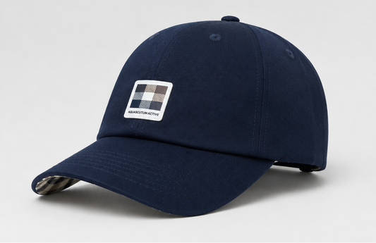 Aquascutum Active Badge Baseball Cap Navy