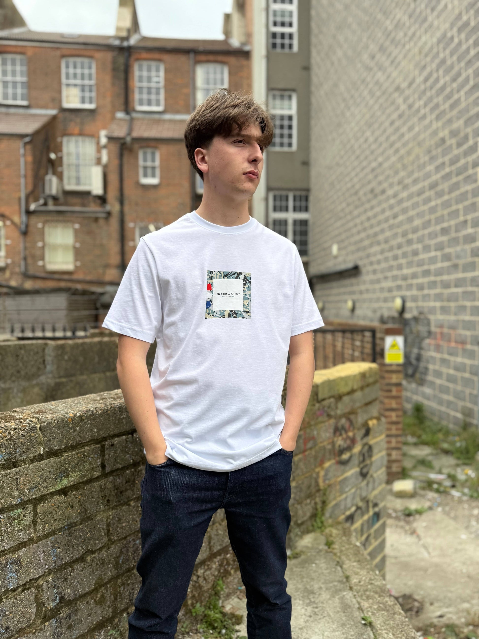 Marshall Artist Adored Box Logo T-Shirt White - RD1 Clothing