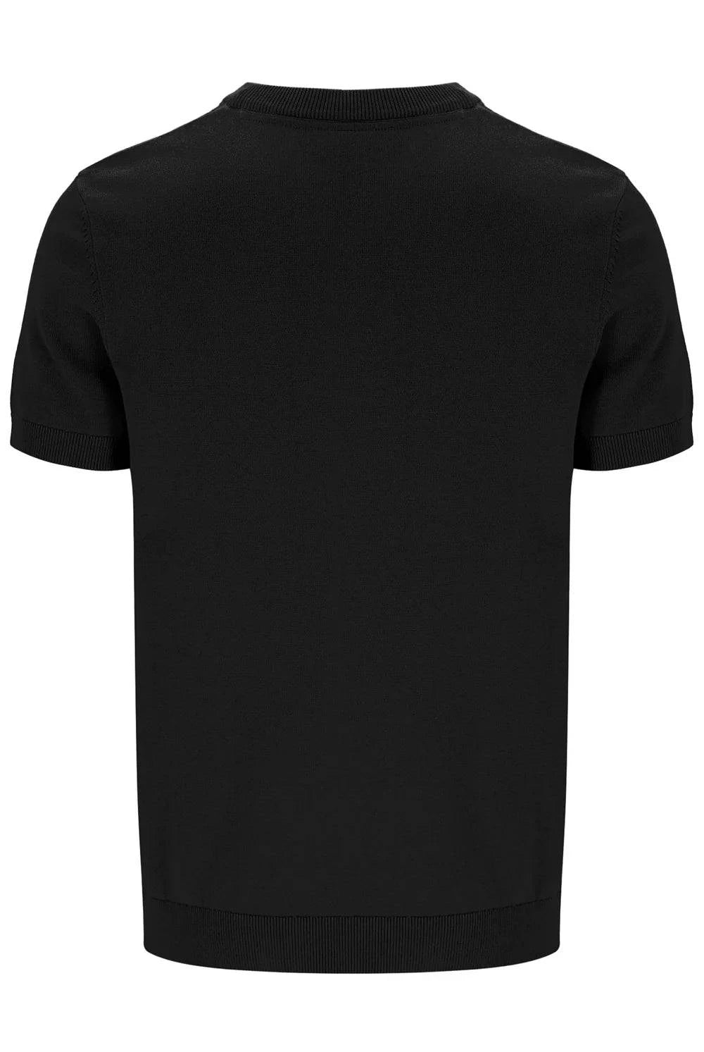 Fila Gold Campbell Square Knit T-Shirt Black - RD1 Clothing