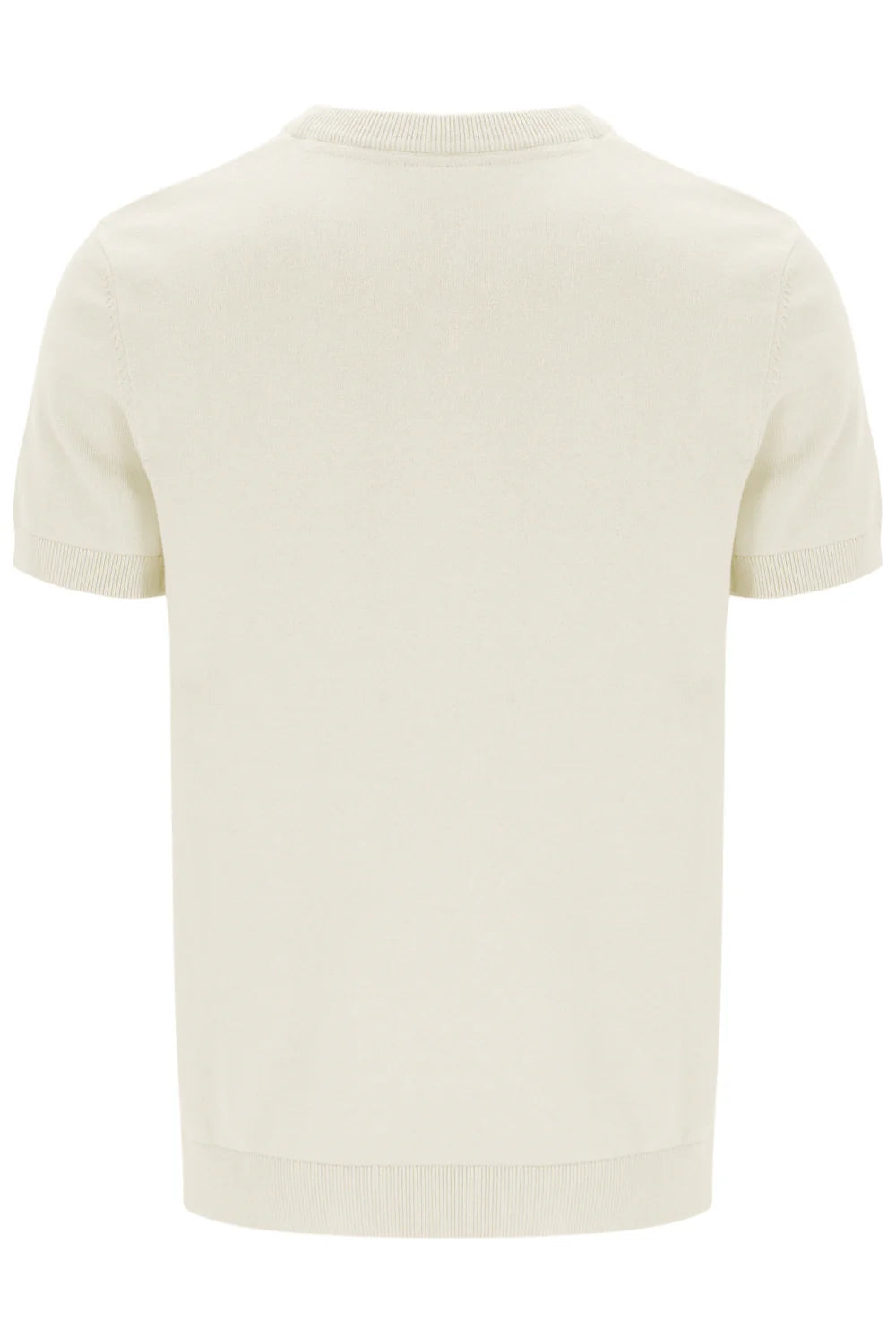 Fila Gold Campbell Square Knit T-Shirt Egret