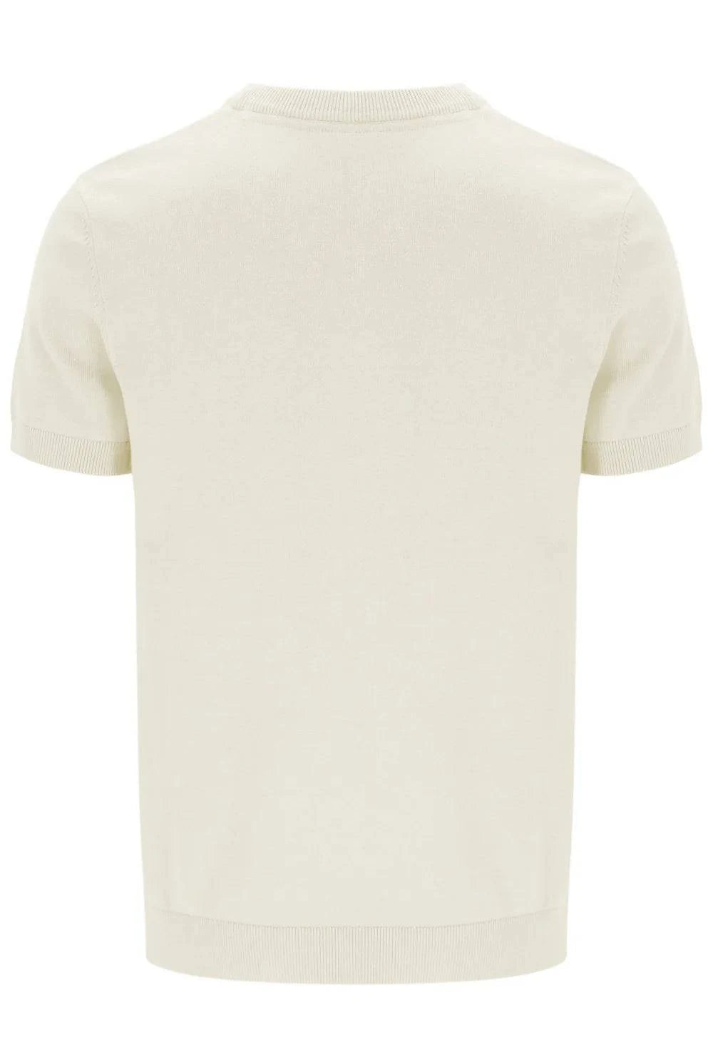 Fila Gold Campbell Square Knit T-Shirt Egret - RD1 Clothing