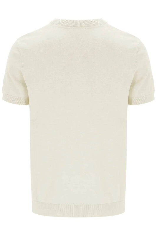 Fila Gold Campbell Square Knit T-Shirt Egret - RD1 Clothing