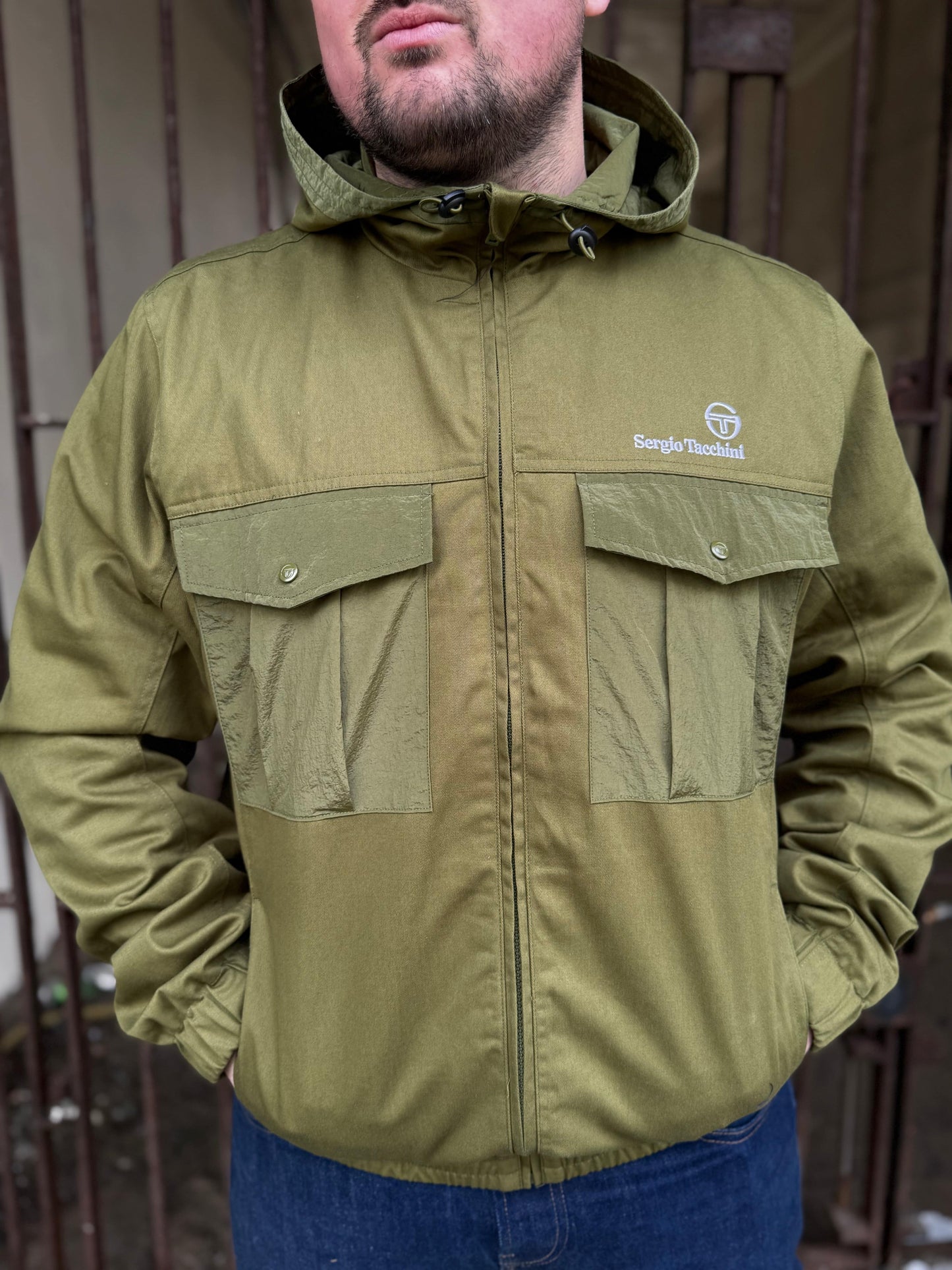 Sergio Tacchini Dario Hoodie in Sphagnum - RD1 Clothing