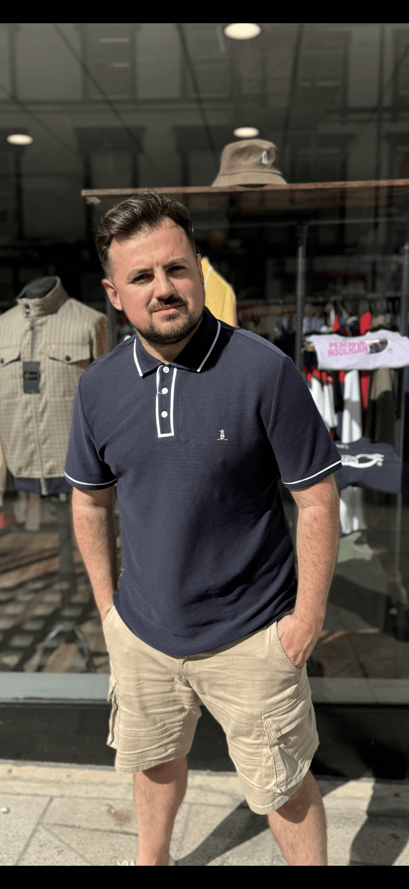 Original Penguin Earl Mesh Polo Dark Sapphire - RD1 Clothing