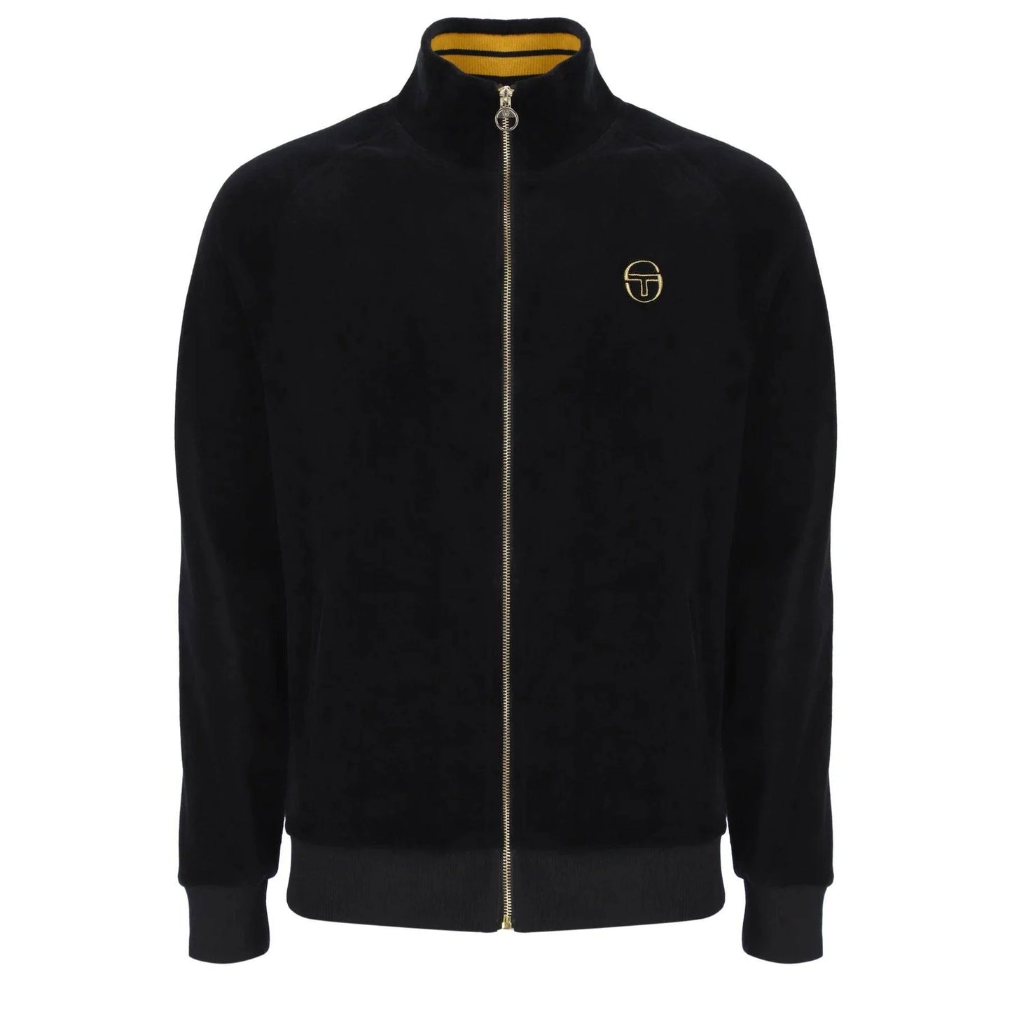 Sergio Tacchini Court Velour Track Top Black - RD1 Clothing