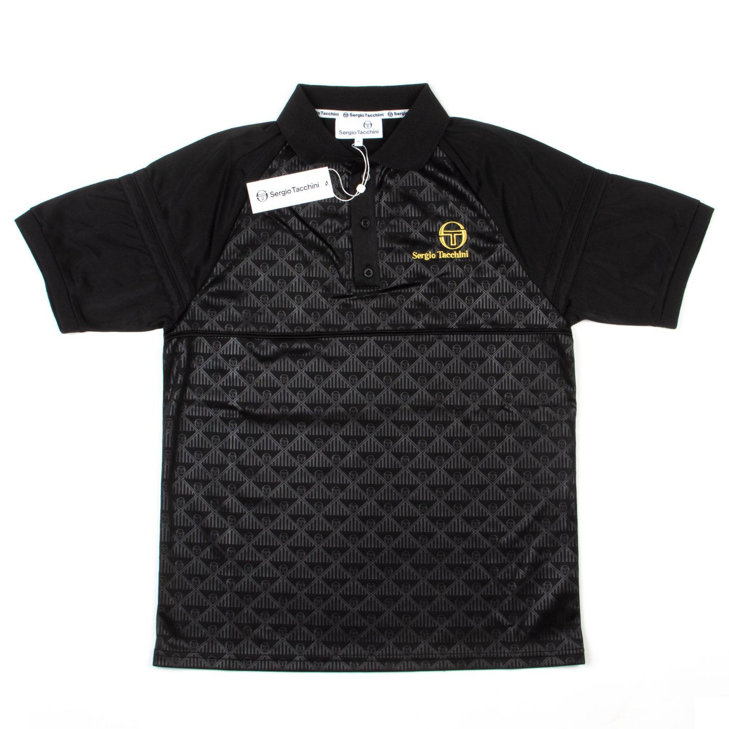 Sergio Tacchini Cambio Mono Polo in Black - RD1 Clothing