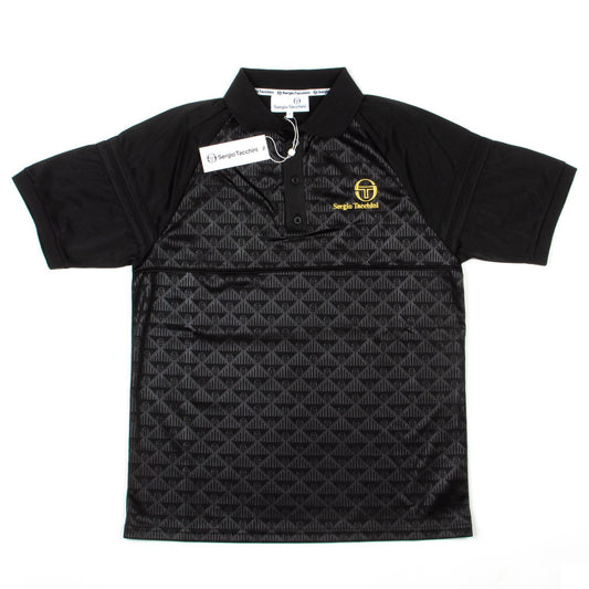 Sergio Tacchini Cambio Mono Polo in Black - RD1 Clothing