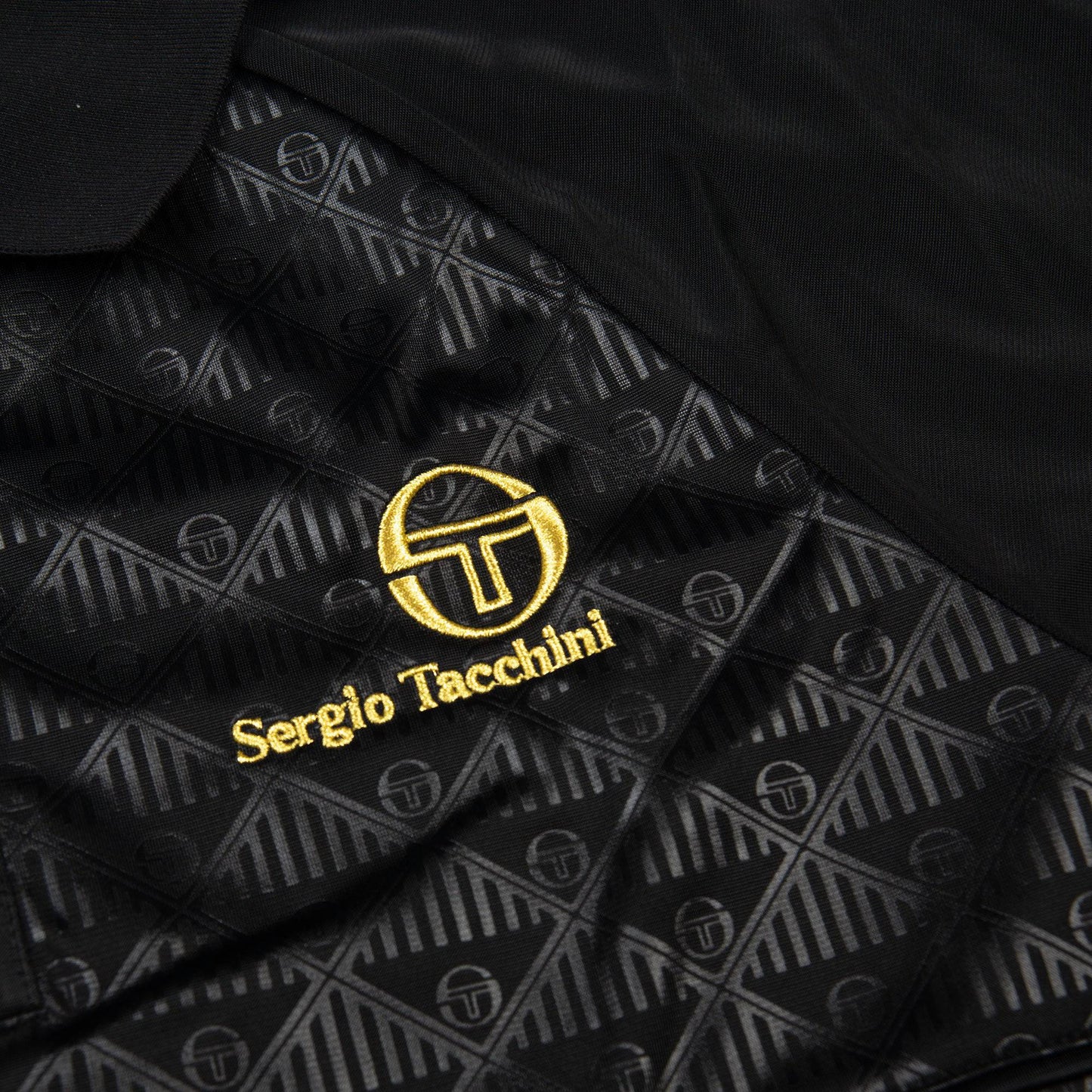 Sergio Tacchini Cambio Mono Polo in Black - RD1 Clothing