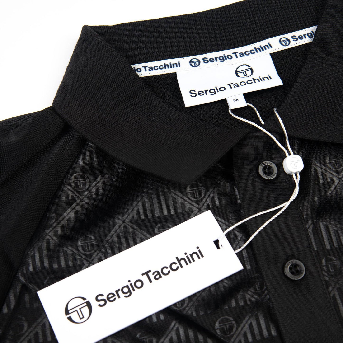 Sergio Tacchini Cambio Mono Polo in Black - RD1 Clothing