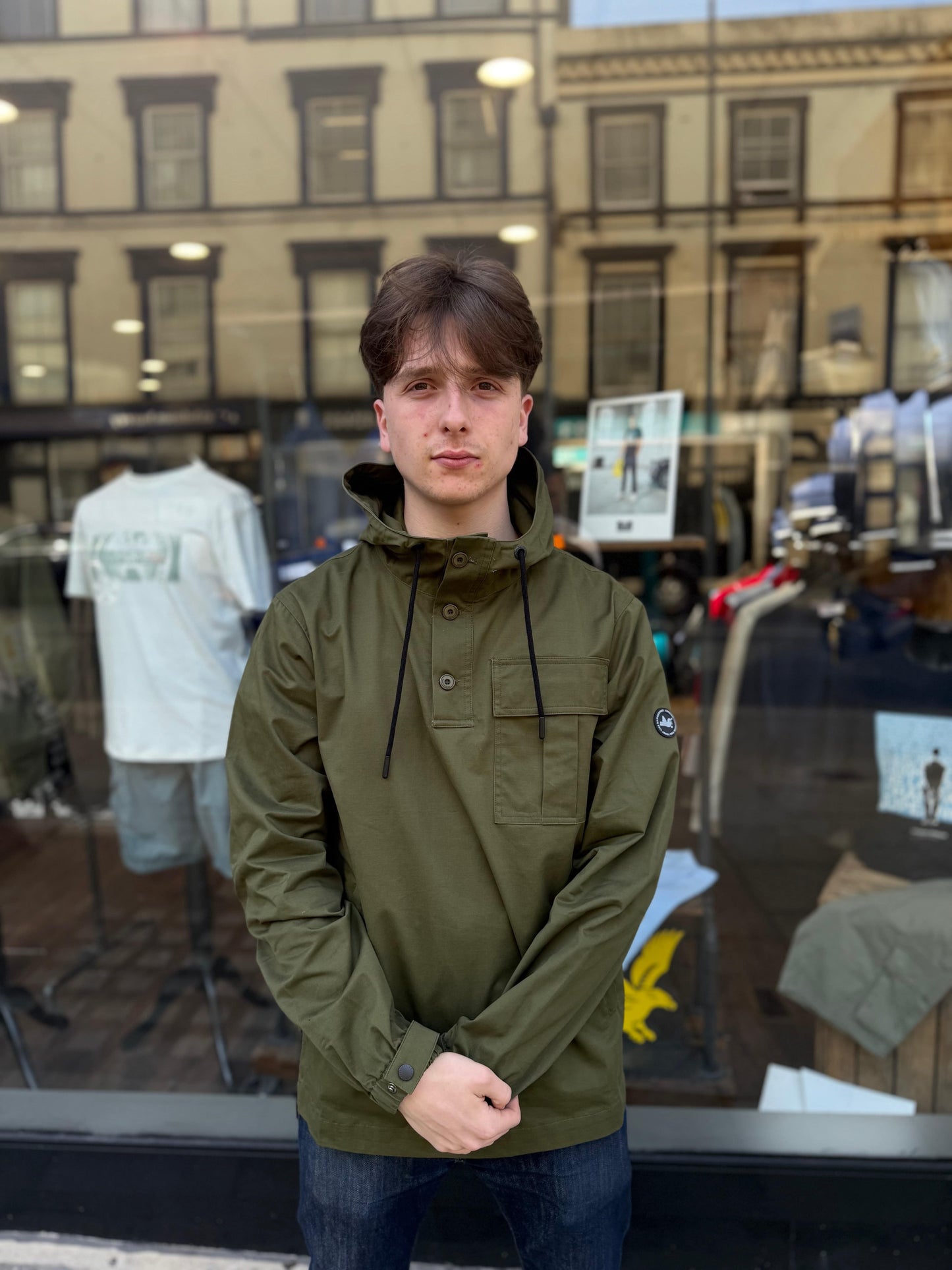 Peaceful Hooligan Lennon Smock Deep Lichen - RD1 Clothing