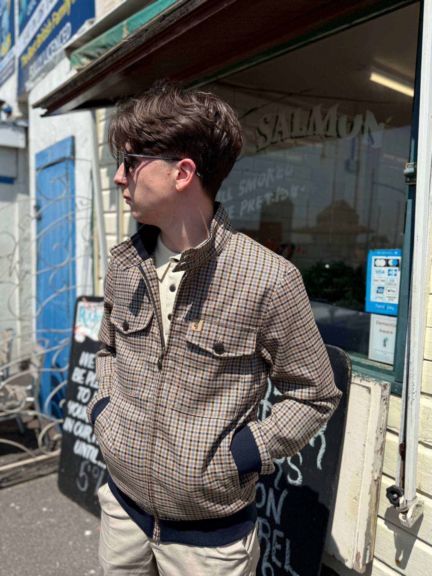 Gabicci Vintage Theo Harrington Jacket in Adriatic - RD1 Clothing
