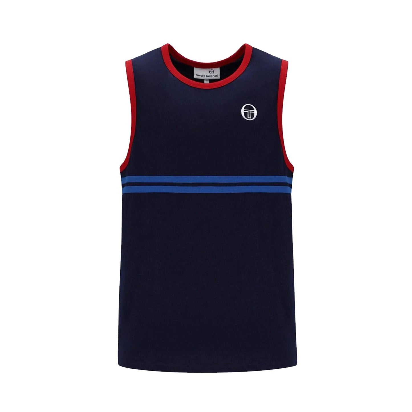 Sergio Tacchini Dallas Vest Maritime Blue/Adrenaline Rush/Nautical Blue - RD1 Clothing