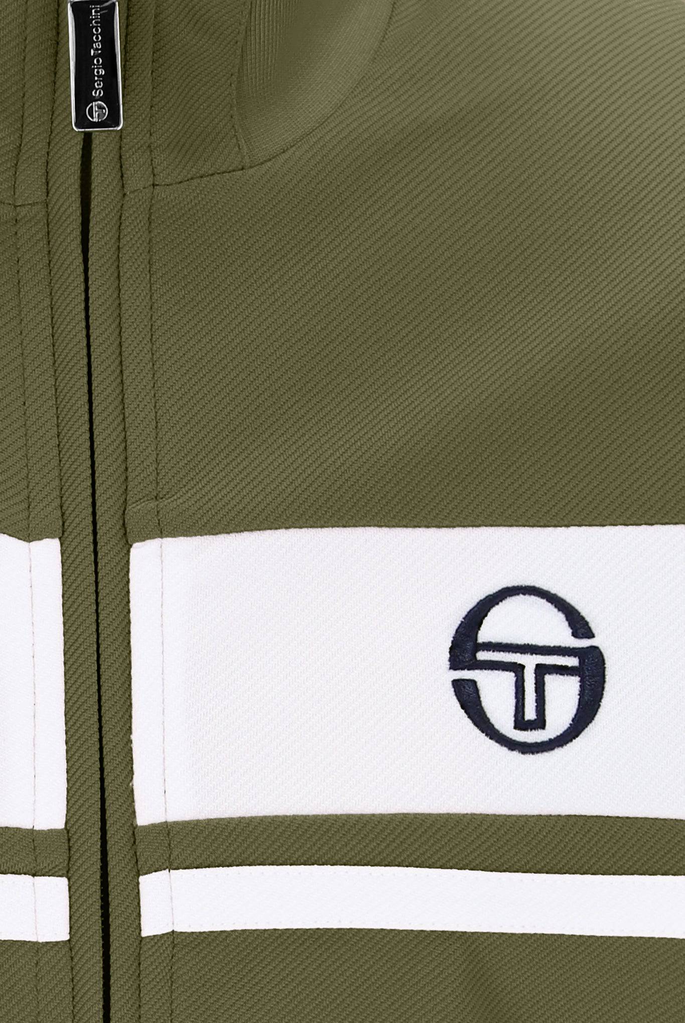 Sergio Tacchini Damarindo Track Top Sphagnum/Gardenia - RD1 Clothing