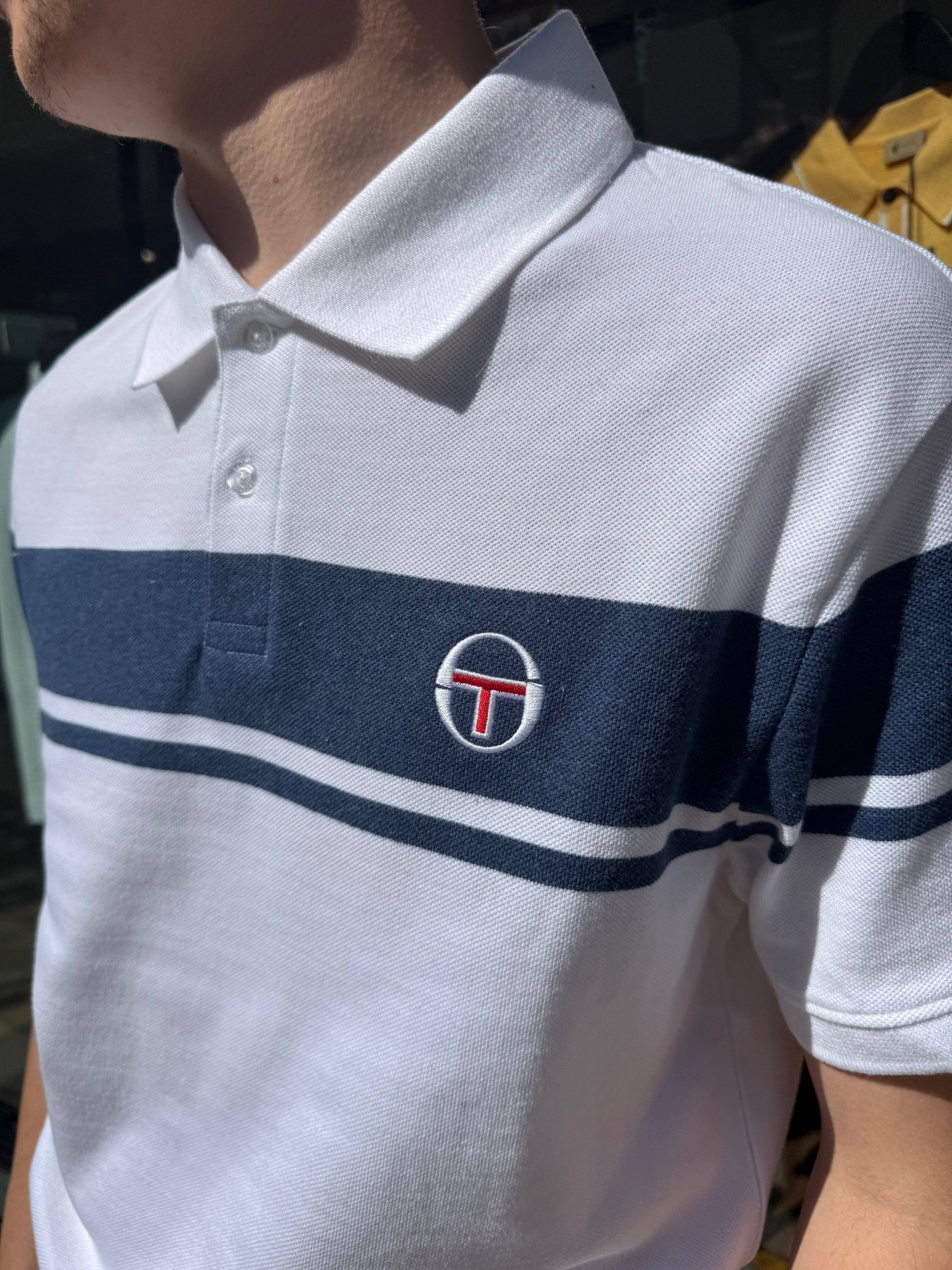 Sergio Tacchini DM Young Line Polo Shirt White - RD1 Clothing