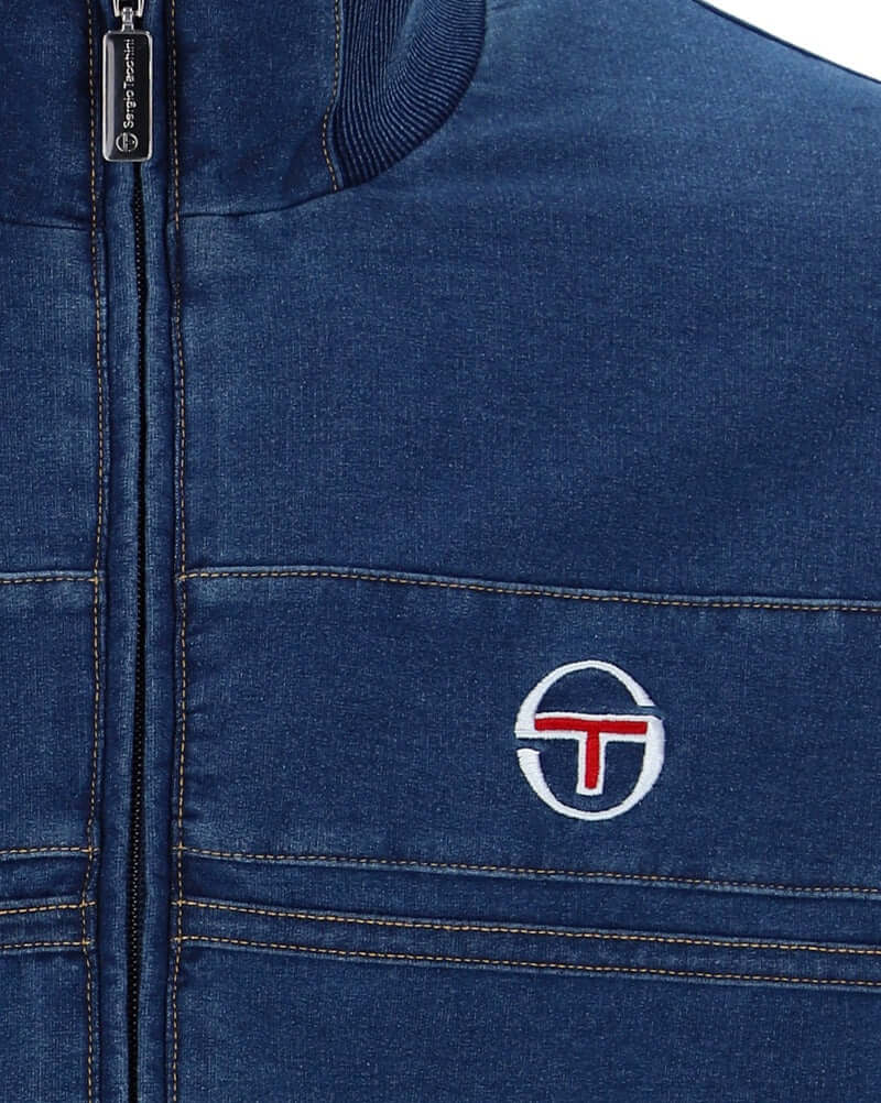 Sergio Tacchini Denim Damarindo Track Top Mid-Denim - RD1 Clothing
