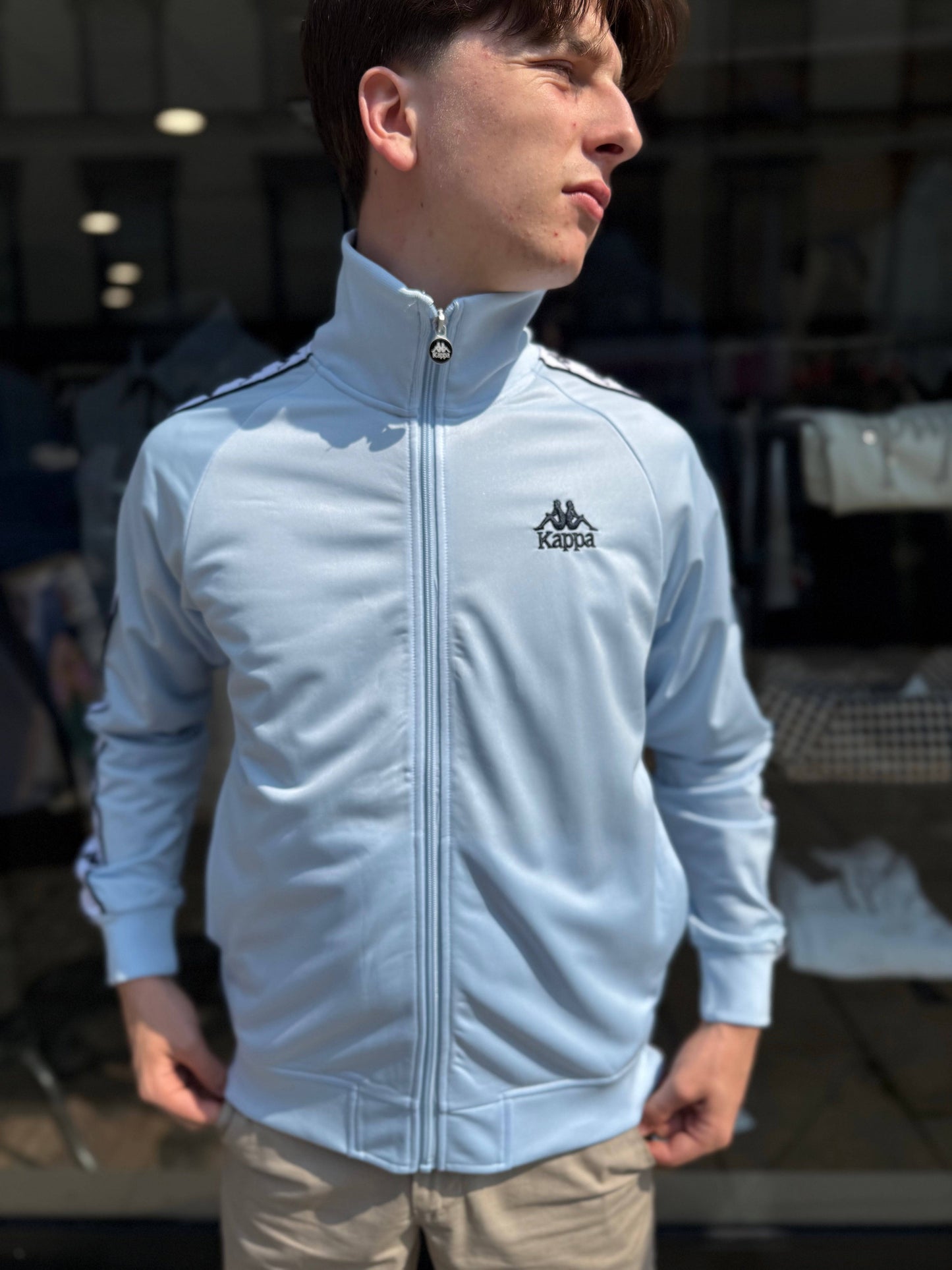 Kappa Lyman Track Top Sky Blue - RD1 Clothing