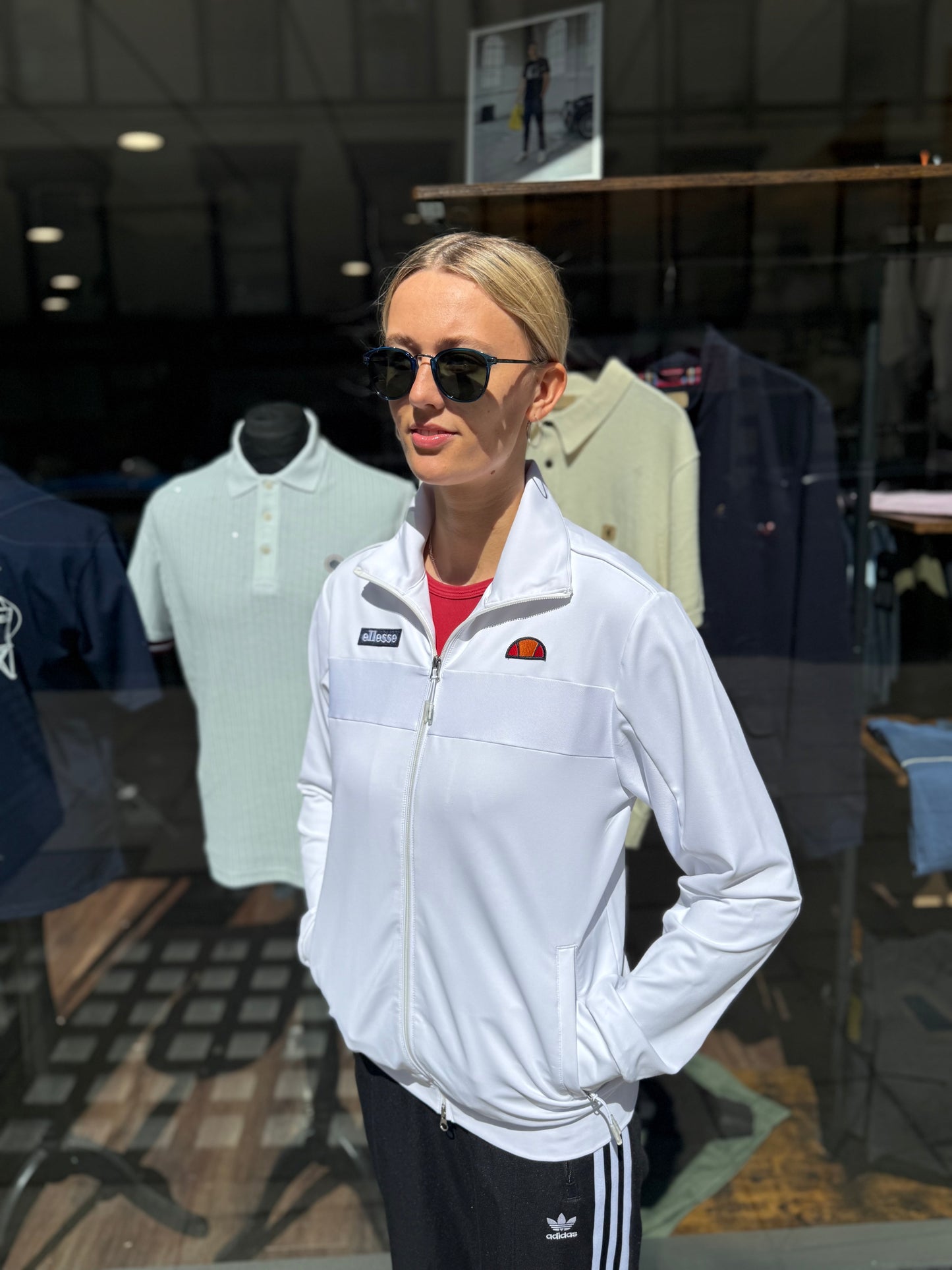 Ellesse Riminali Track Top In White - Vivere Per Sempre Range