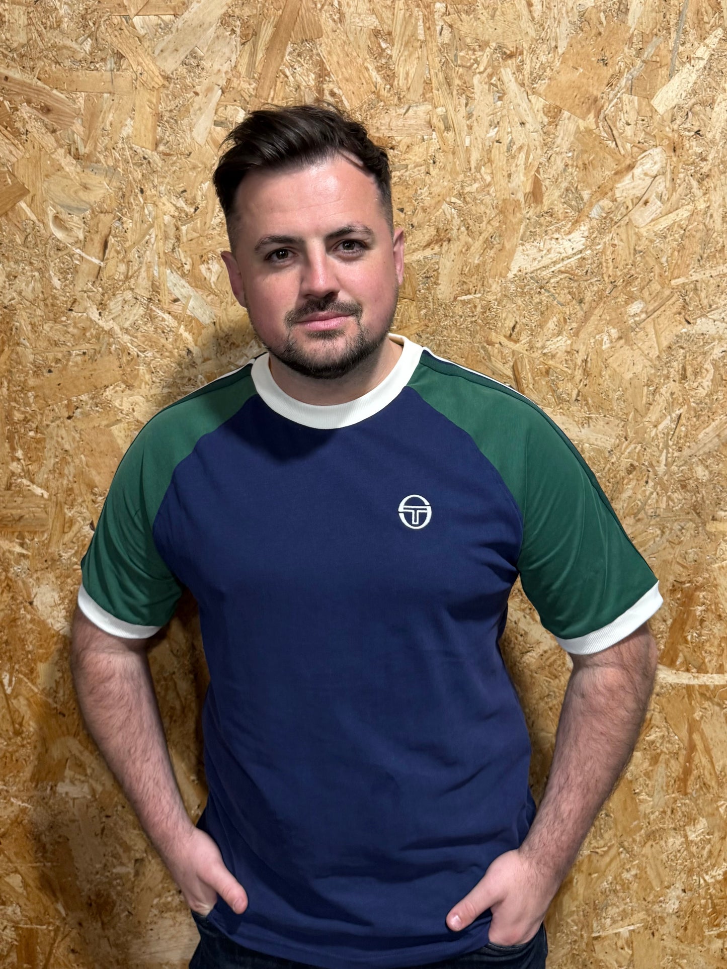 Sergio Tacchini Hadow T-Shirt Maritime Blue/Eden - RD1 Clothing