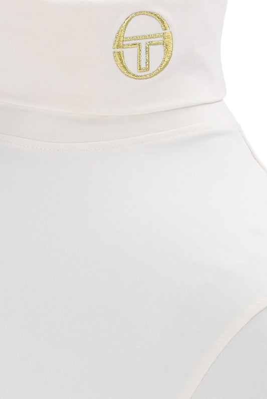 Sergio Tacchini Edward Roll Neck Jumper Gardenia/Gold Lurex