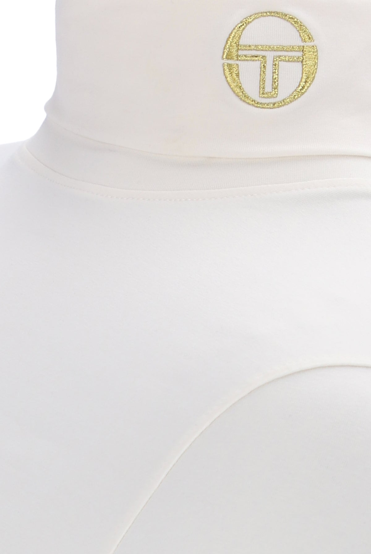 Sergio Tacchini Edward Roll Neck Jumper Gardenia/Gold Lurex