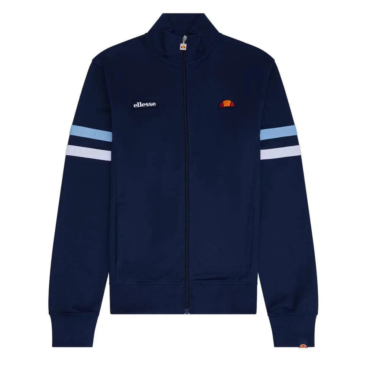 Ellesse Roma Track Top Navy/Light Blue and White