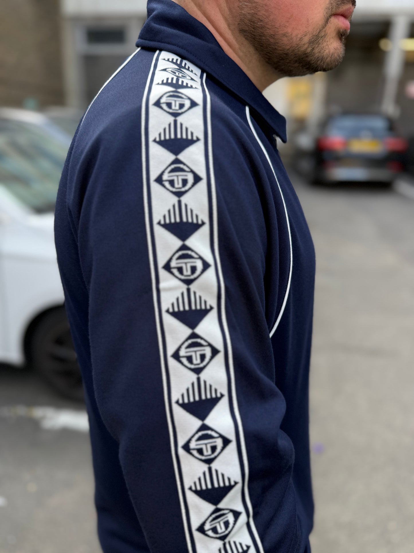 Sergio Tacchini Sarto Tape Track Top Navy