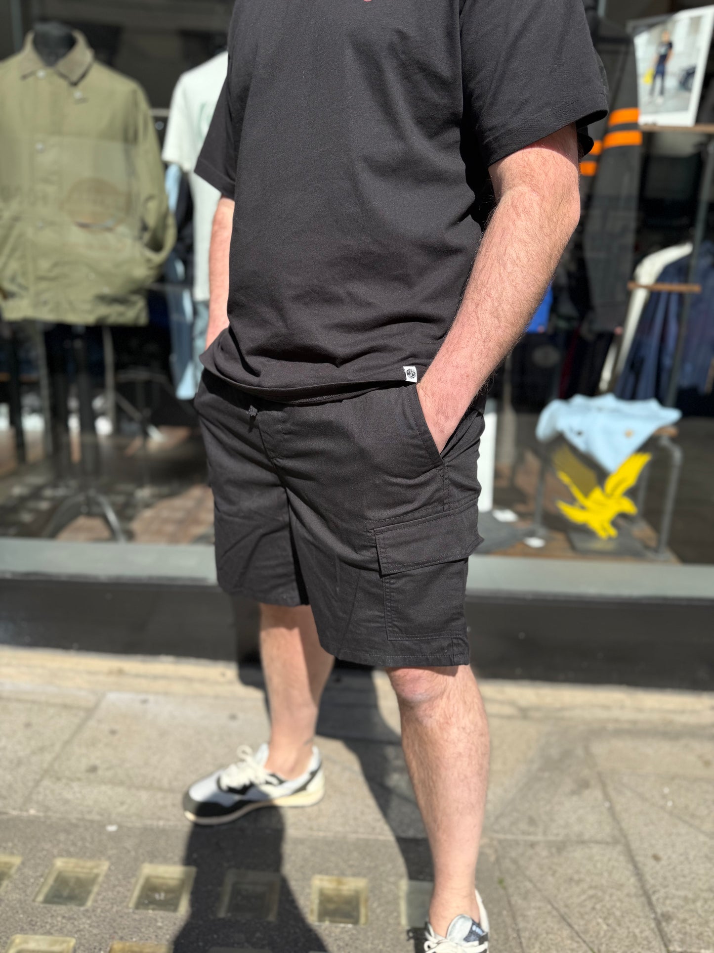 Only and Sons Onskal Cargo Shorts Black - RD1 Clothing