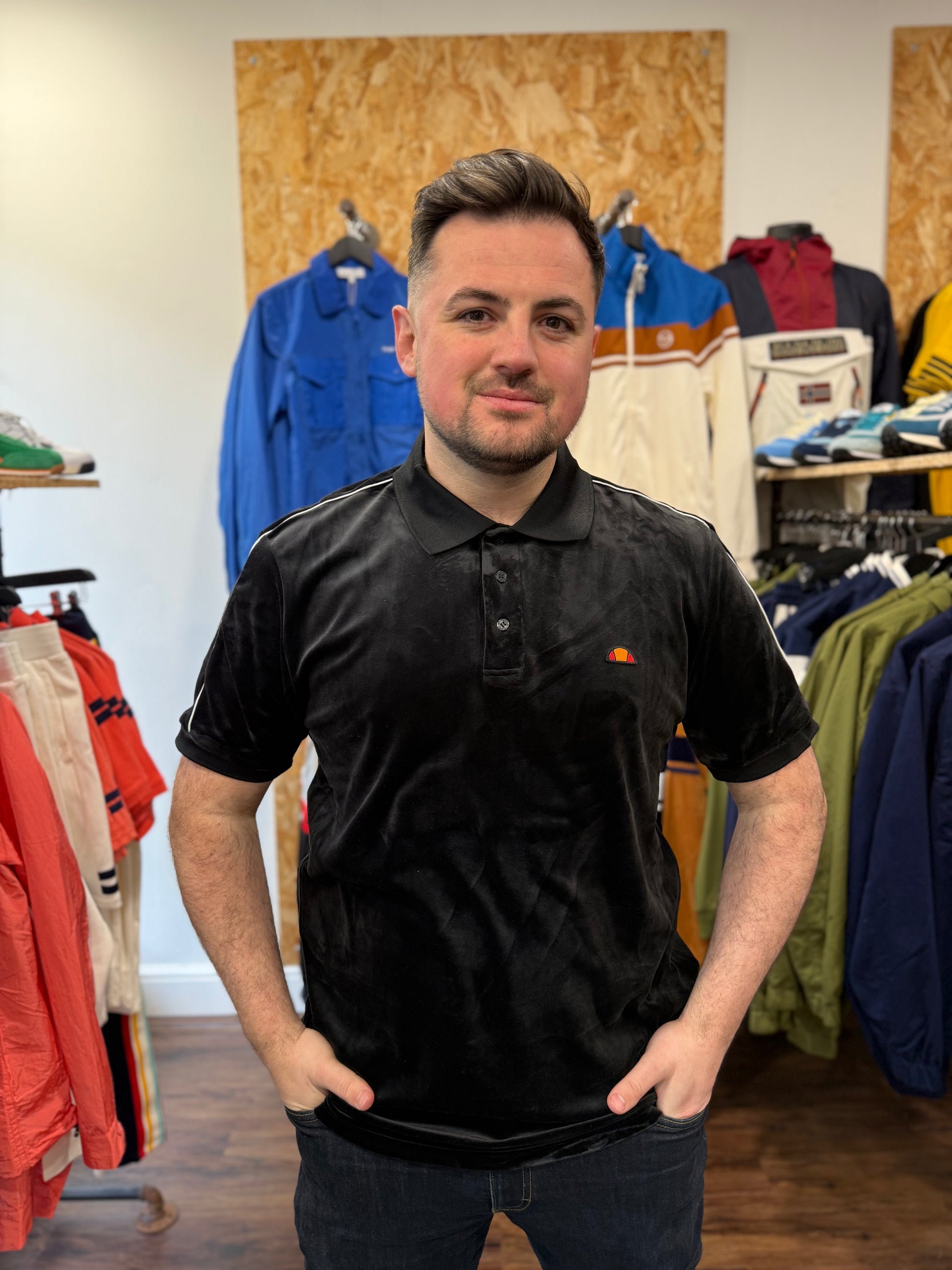 Ellesse Sinise Polo in Black - RD1 Clothing