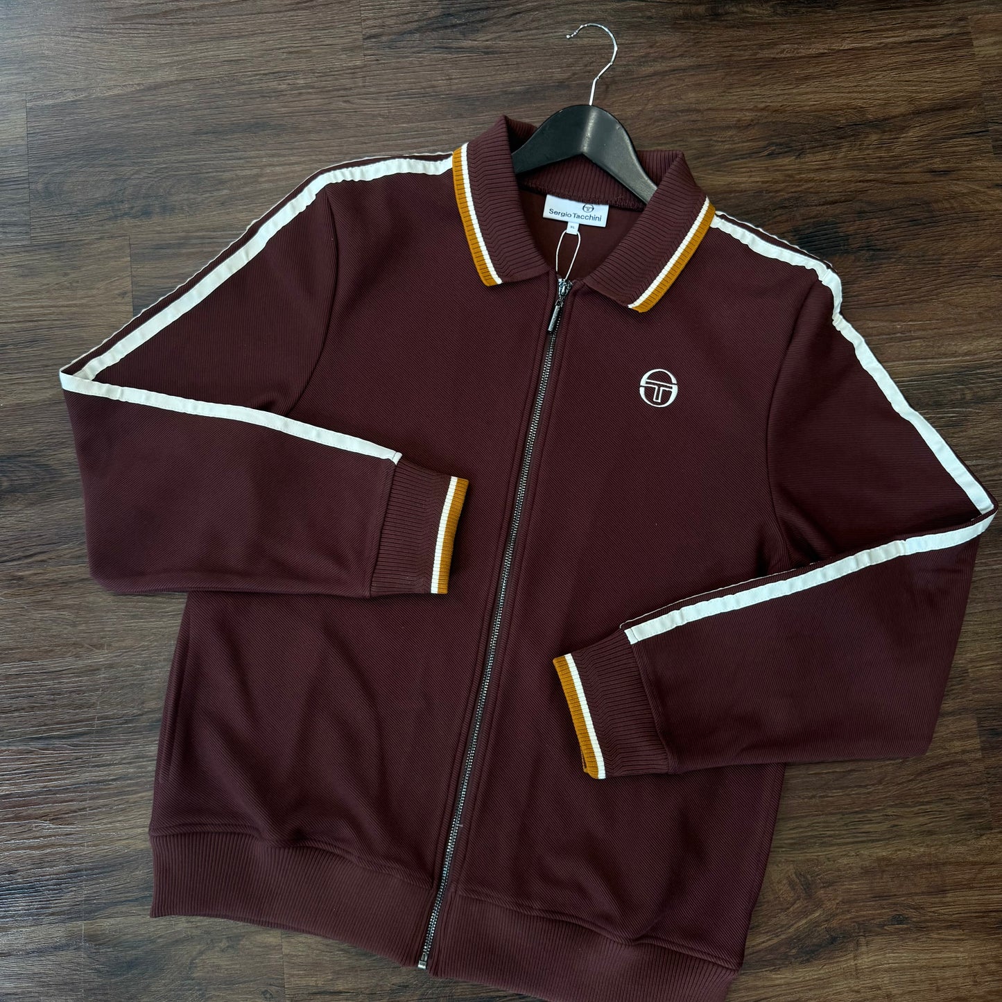 Sergio Tacchini Giorno Track Top Bitter Chocolate