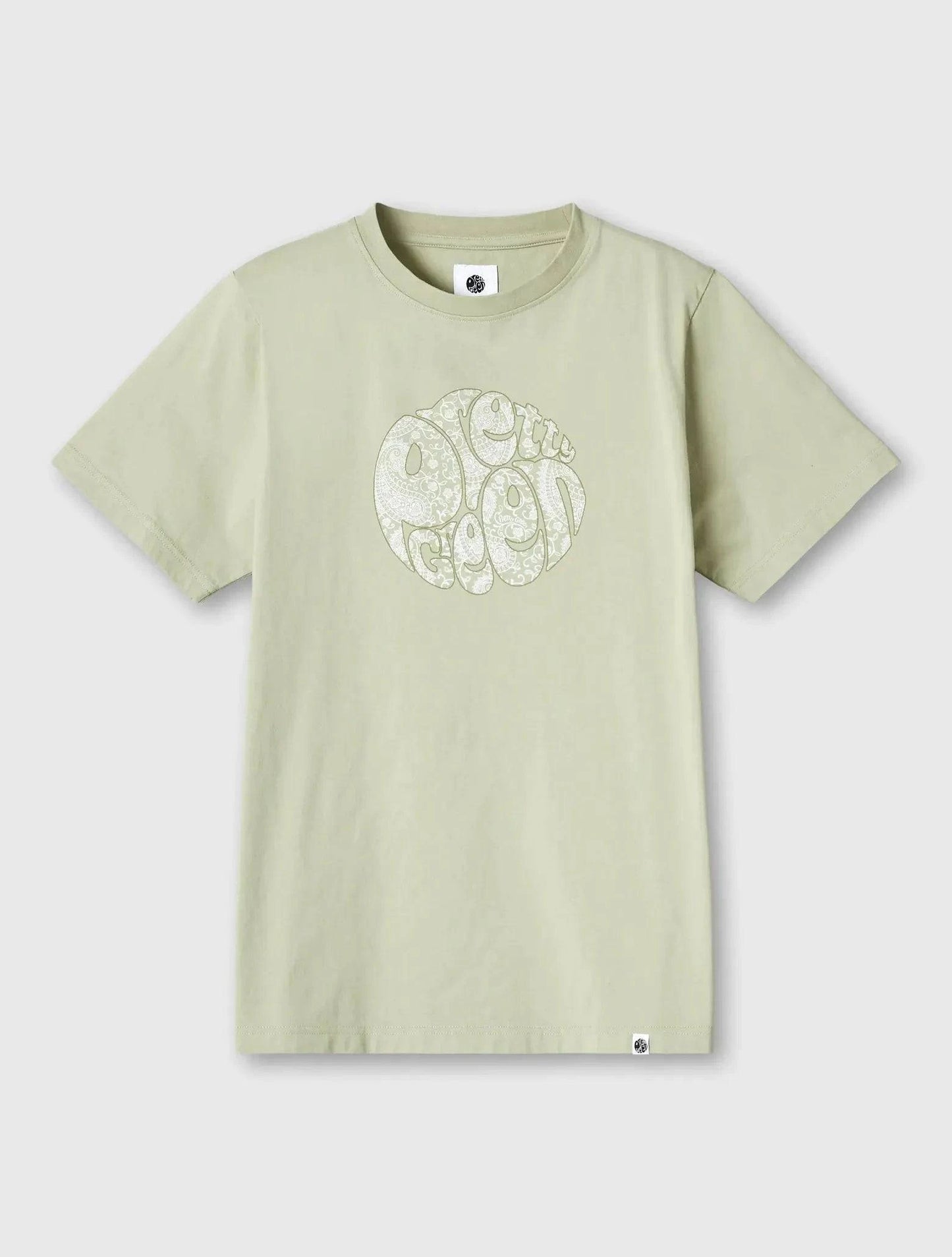 Pretty Green Bay Paisley Logo T-Shirt In Green - RD1 Clothing