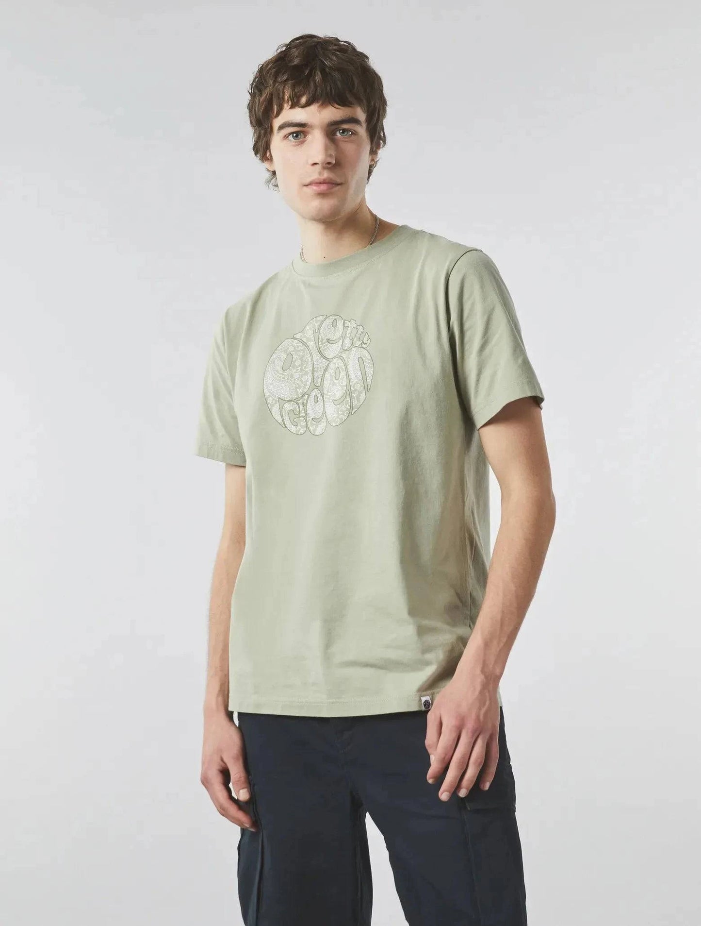 Pretty Green Bay Paisley Logo T-Shirt In Green - RD1 Clothing