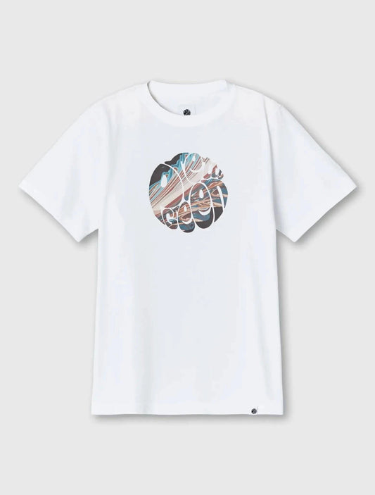 Pretty Green Sundown Logo T-Shirt In White - RD1 Clothing