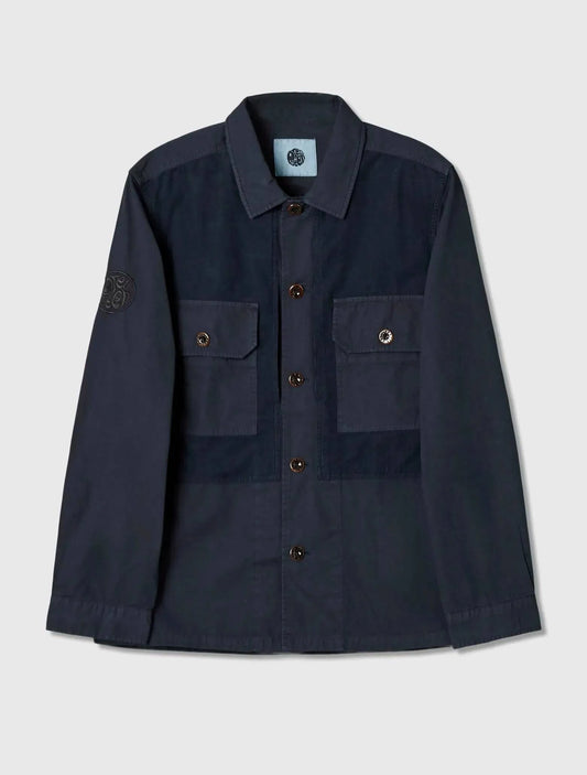 Pretty Green MountField Navy OverShirt - RD1 Clothing