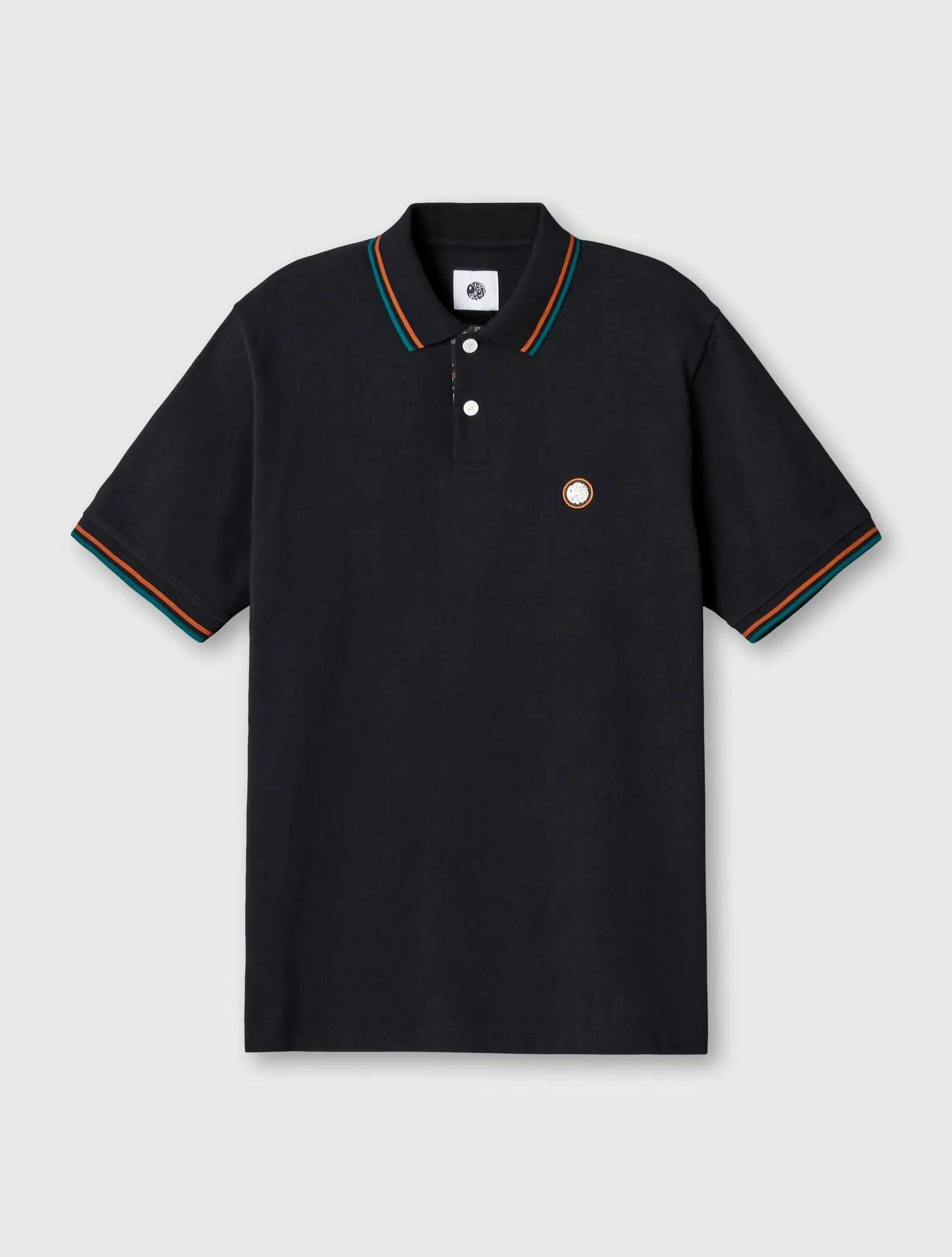 Pretty Green Wonderwall Paisley Placket Polo In Black - RD1 Clothing