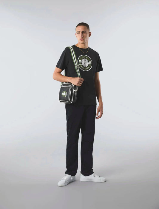 Pretty Green Live Forever Logo T-Shirt In Black - RD1 Clothing