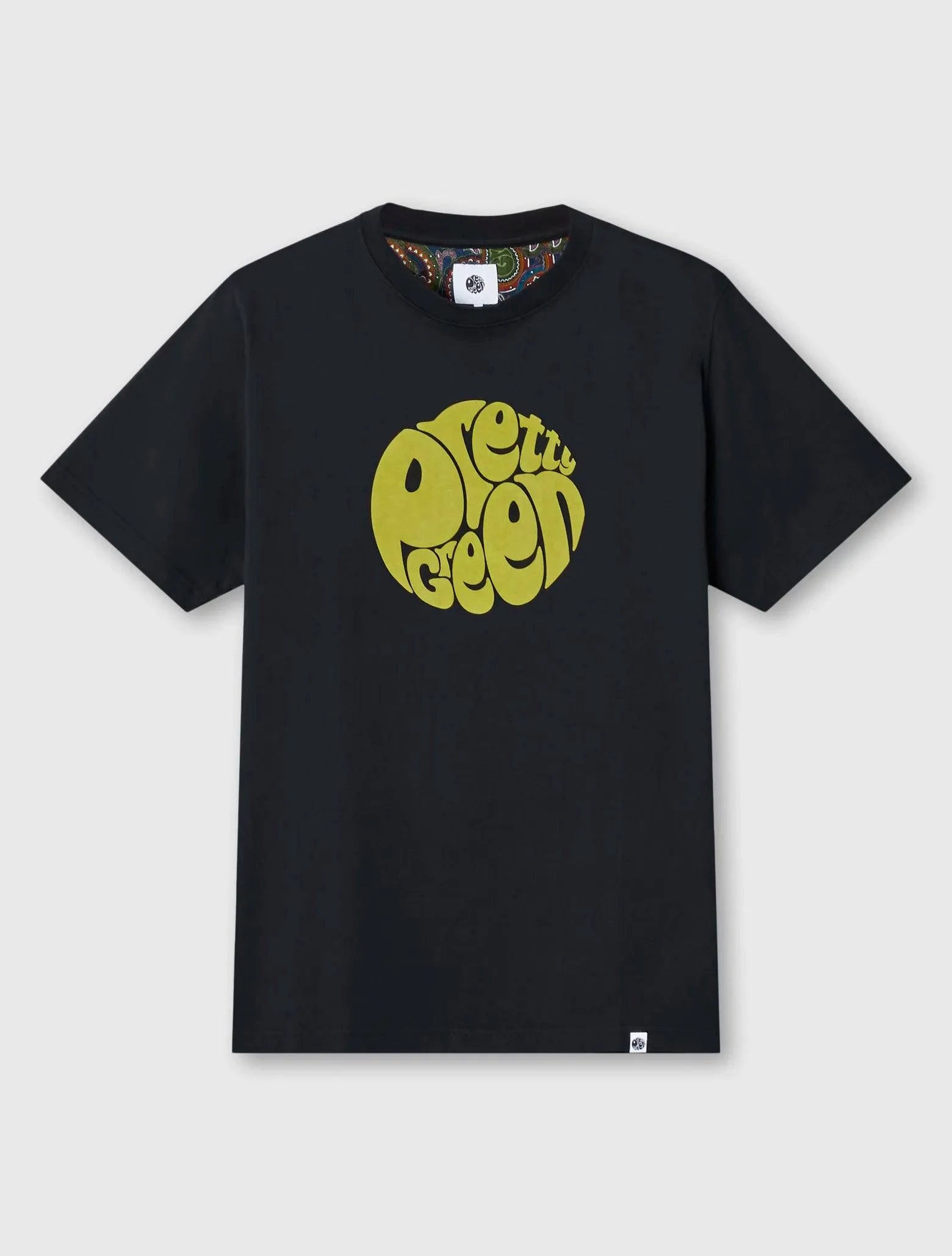 Pretty Green 15th Anniversary Gillespie Logo T-Shirt In Black - RD1 Clothing