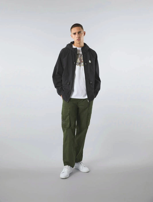 Pretty Green Live Forever Zip Up Jacket In Black - RD1 Clothing
