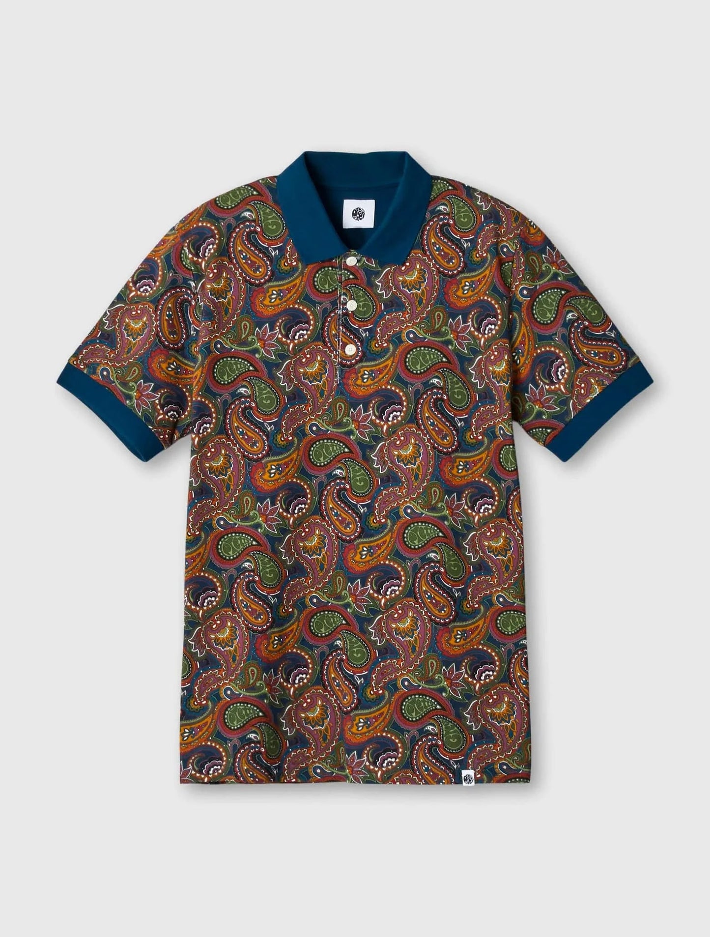 Pretty Green 15th Anniversary Paisley Polo In Multicolour - RD1 Clothing
