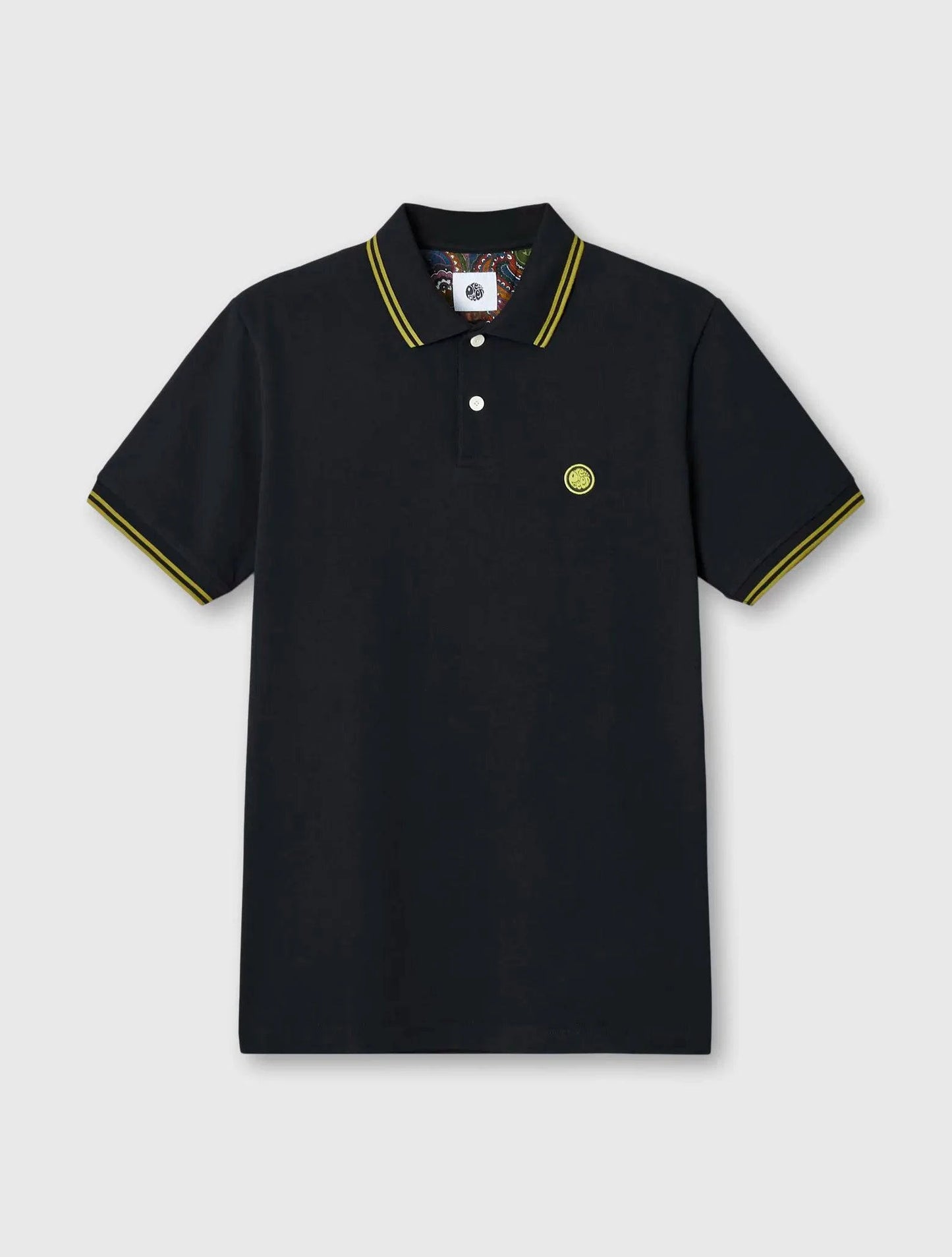 Pretty Green 15th Anniversary Barton Polo In Black - RD1 Clothing