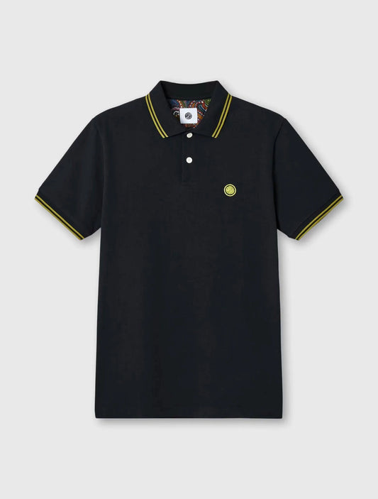 Pretty Green 15th Anniversary Barton Polo In Black - RD1 Clothing