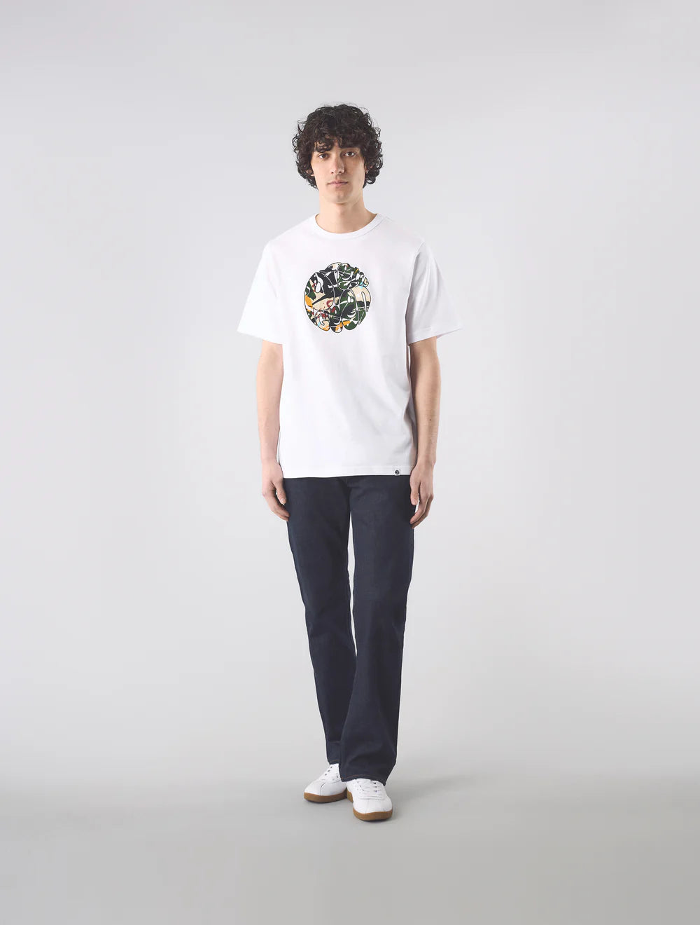 Pretty Green Convergence Logo T-Shirt In White