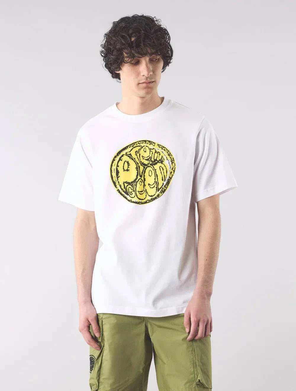 Pretty Green Citrus Sunshine T-Shirt White - RD1 Clothing