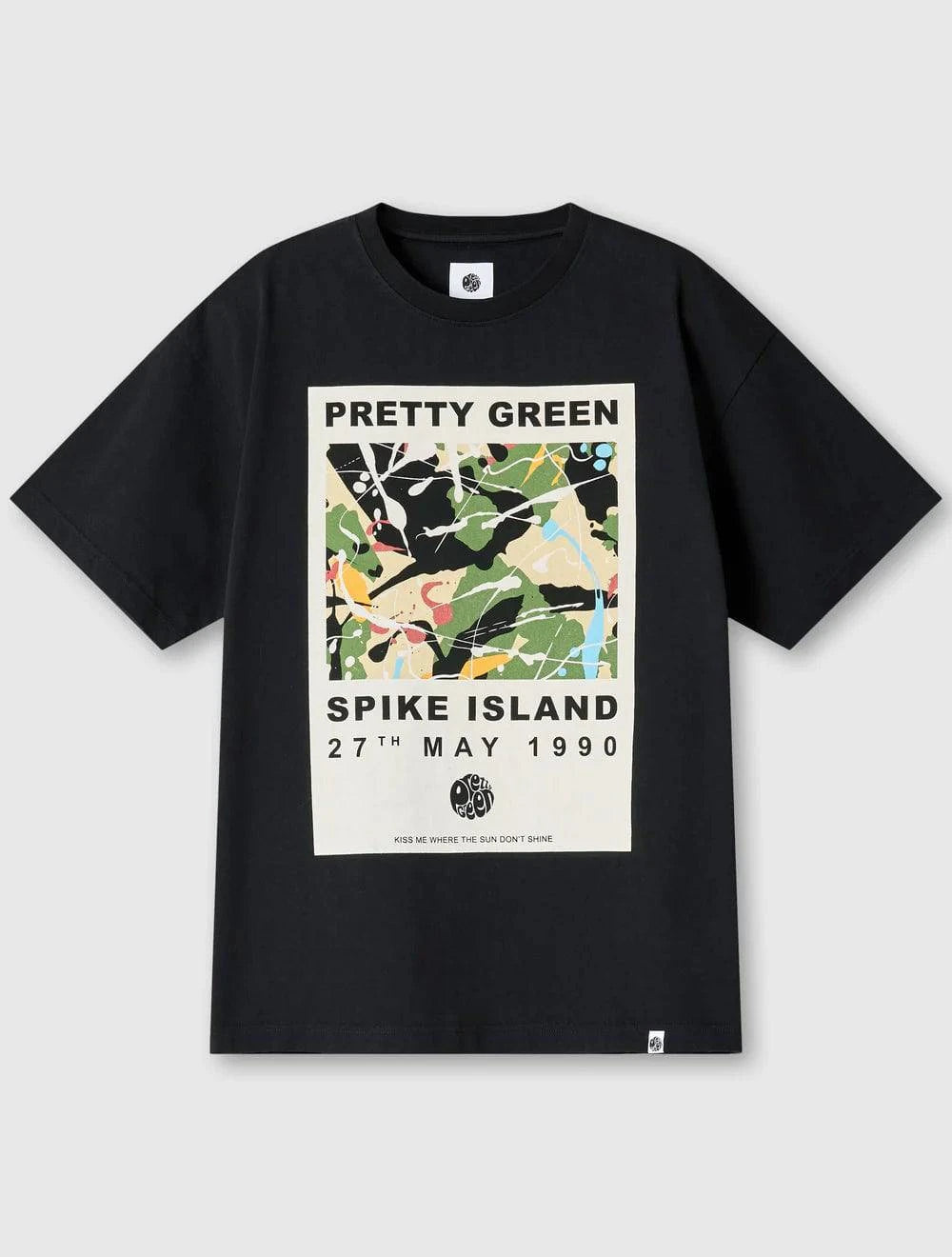 Pretty Green Spike Island T-Shirt Black - RD1 Clothing